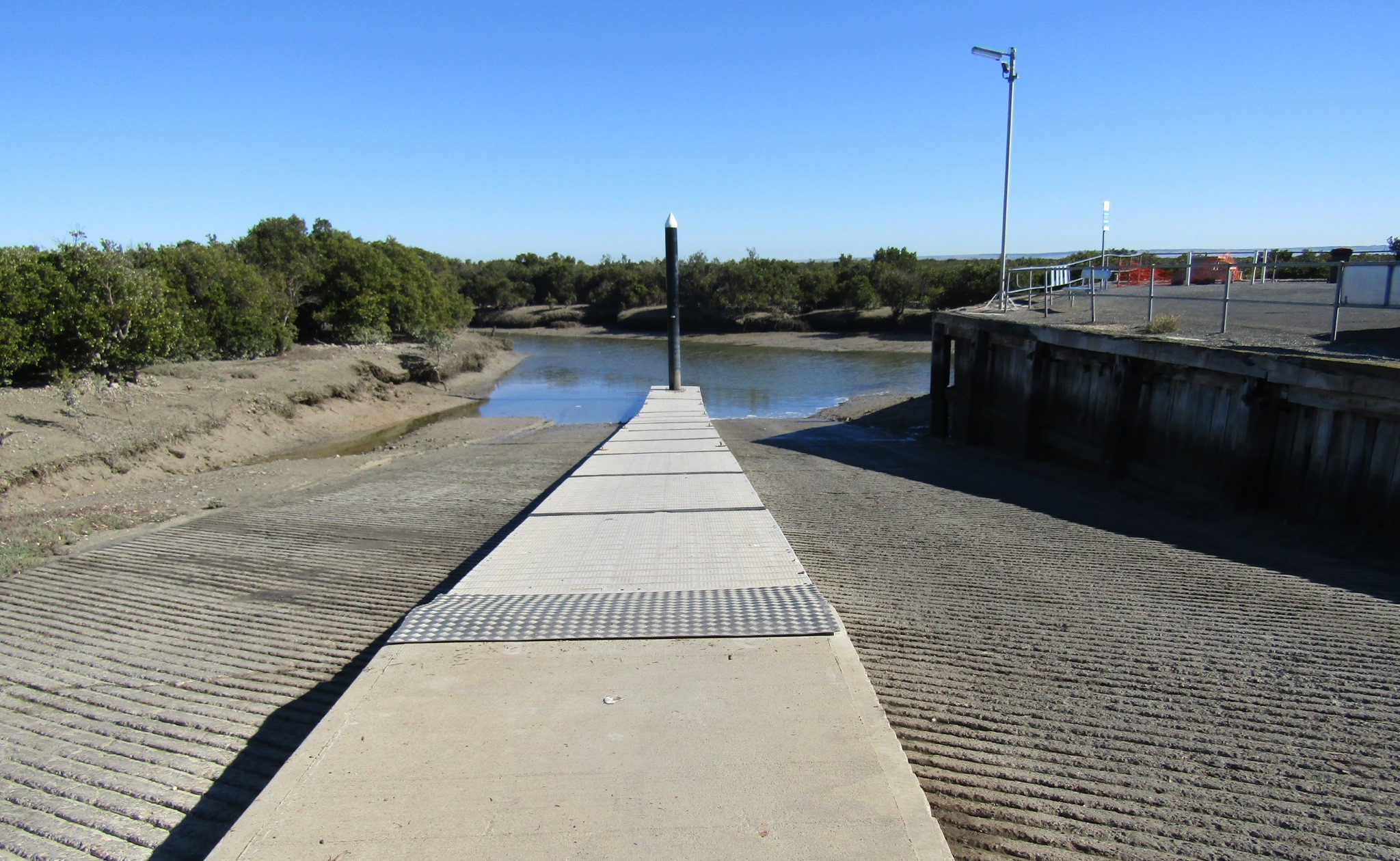Port Wakefield boat ramp at low tide